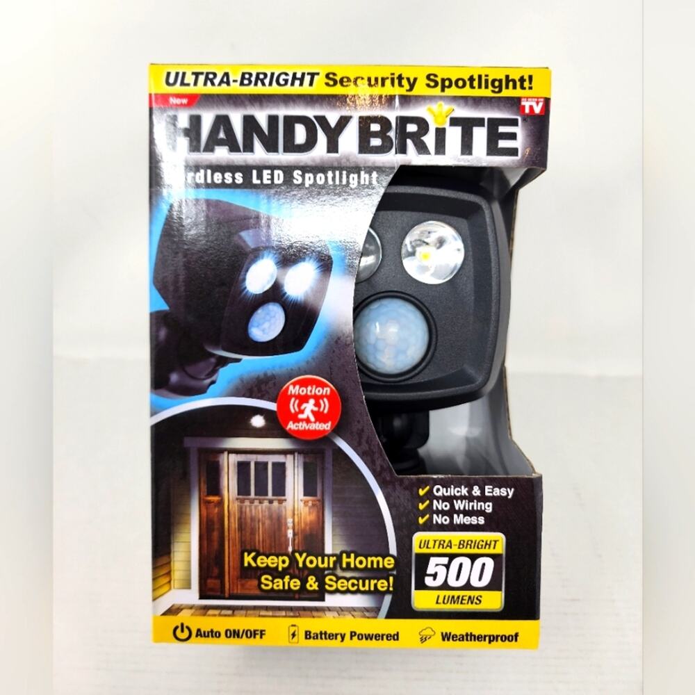 Ontel Handy Ultra Brite Cordless Security Light LED Motion‎ Activated New in Box